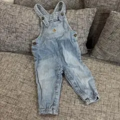 ベビーギャップ baby gap サロペット オーバーオール デニム 刺繍 くま