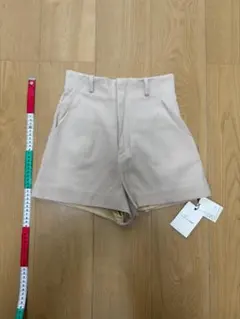 SNIDEL スナイデル ハイウエストボリュームショートパンツ ベージュ 0