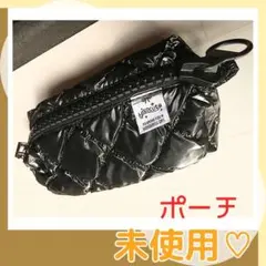 【値下げ】ブラック　韓国風✿ポーチ　ファッション　トレンド好きな人に♡