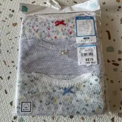 小花柄　肌着　タンクトップ 3枚組 120cm 綿100% リボン