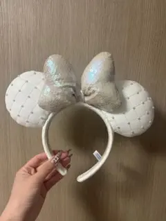 ミニー耳カチューシャ ホワイト