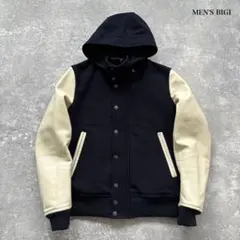 MEN'S BIGI 牛革袖 スタジャン ブラック/ホワイト XL 2025年最新】MEN'S BIGI メンズ スタジャンの人気アイテム - メルカリ