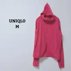 ユニクロ　エアリズムUVカットメッシュパーカー　指穴　フルジップ　ストレッチ　Ｍ