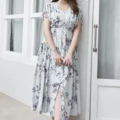 Herlipto Full Of Love Long Dress ブルー