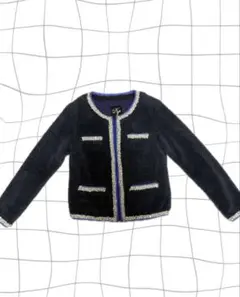 Nyn ANOTHER EDITION ノーカラージャケット ブラックのサムネイル