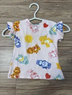 H&M ケアベア　フラッタースリーブワンピース　ライトピンク　4-6M