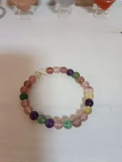天然石多宝石ブレスレット