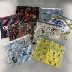 ピクサー一番くじ　J賞　フラットポーチ　8個