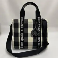 kate spade チェック柄トートバッグ