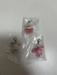 ゆるっとめじるしアクセサリー サンリオ ガチャ ウサハナ マロンクリーム りぼん