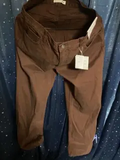 ユニクロ　 JW ANDERSON ダークオレンジ　ストレートデニム　35インチ