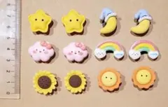 クロックス ジビッツ サンダルアクセサリー にっこり太陽など... 12点セット