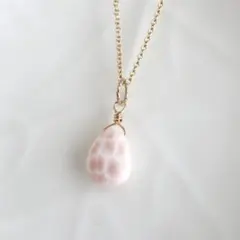 14kgf トムソナイト ドロップ ネックレスチャーム/ペンダントトップ*天然石