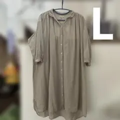 studio clip シャツワンピ　Lサイズ