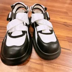 BuErTe スポーツサンダル 白黒