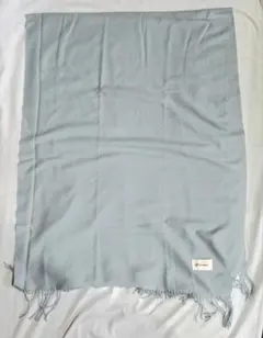 大判ストール　マフラー　色ライトブルー