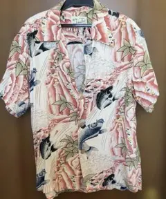 ビンテージ！Johnbull アロハsportswear 鯉柄 半袖のサムネイル