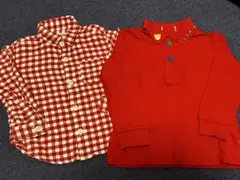 【訳あり】MIKIHOUSE 長袖シャツ ポロシャツ 2枚セット