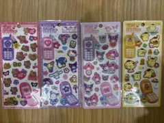 平成はっぴーフォン　シール　ハローキティ シール 4枚　平成ハッピーフォンシール