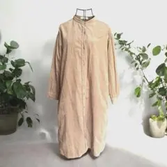 chocol raffine robe コーデュロイ シャツワンピース　ベージュ