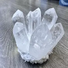天然石水晶のクラスター　置物F.123