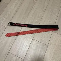 Le Coq Sportif ベルト 黒/赤