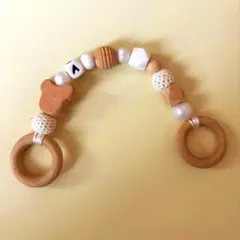 木製ビーズ 歯固めトイ キッズアクセサリー
