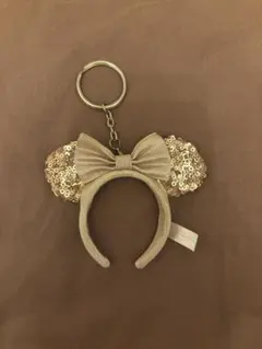 カチューシャキーホルダー　ミニー　ゴールドのサムネイル