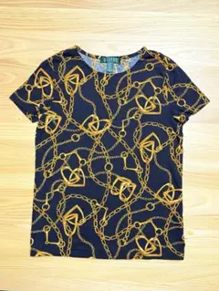 ローレン ラルフローレン XS チェーンプリント半袖カットソー Tシャツのサムネイル
