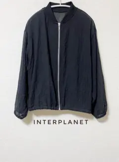 INTERPLANET ボイル シアー ブルゾン ブラックのサムネイル