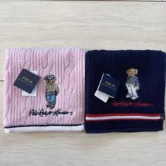 ポロラルフローレン タオルハンカチ ポロベア刺繍 ハンカチ