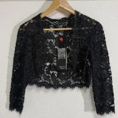未使用タグ付き　TADASHI SHOJI スパンコール　ボレロジャケットのサムネイル