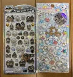 モンチッチ　うるちゅるポップシール　光るジュエルプチドロップ　あわわちゃん