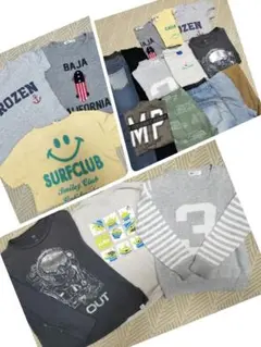 男の子　まとめ売り　キッズ服 16点セット Tシャツ パンツ　130cmセット