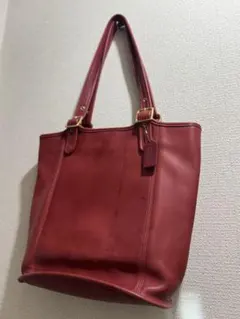 USA製old coach 赤 led トートバッグ アメリカ製