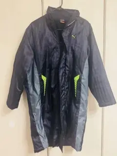 Puma キッズダウンコート ネイビー/ライム 150cm