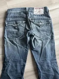 y2k true religion USA製　フレアデニム