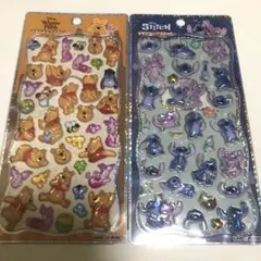プチドロップステッカー プチドロ スティッチ プーさん 正規品
