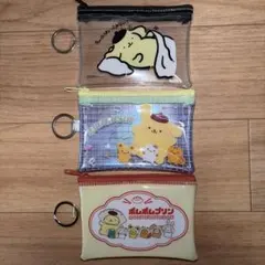 【新品・未使用】ポムポムプリン 30周年 リング付きポーチ 3点セット