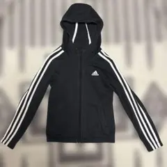 アディダス　adidas フルジップパーカー 130 黒