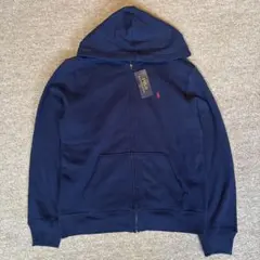 ラルフローレン　ジップアップパーカー　ネイビー　S相当