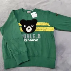 DOUBLE.B クマ刺繍 トレーナー 120　新品未使用