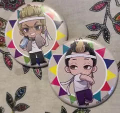 東京リベンジャーズ　半間修二 稀咲鉄太　体育祭　プリンセスカフェ　缶バッジ