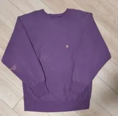 90s USA製 刺繍タグ 袖目無し リバースウィーブ XLサイズ パープル