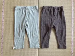 petit main*ベビーレギンス タイツ2枚セット