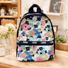 【美品】LeSportsac レスポートサック 花柄 リュック バックパックのサムネイル