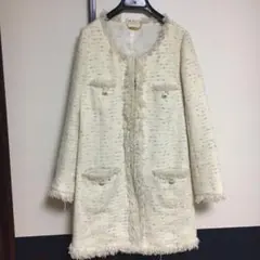 スナイデル snidel ノーカラーツイードコート