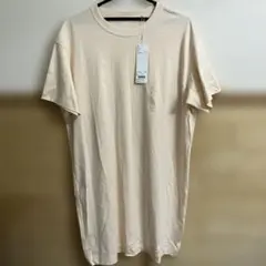 UNIQLO クルーネックＴワンピースオフホワイト 半袖