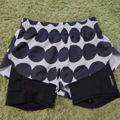 adidas アディダス ランニングショーツ インナー付き XSサイズ