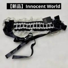 【新品】InnocentWorld ヘッドドレス　ブラック＆レースのサムネイル
